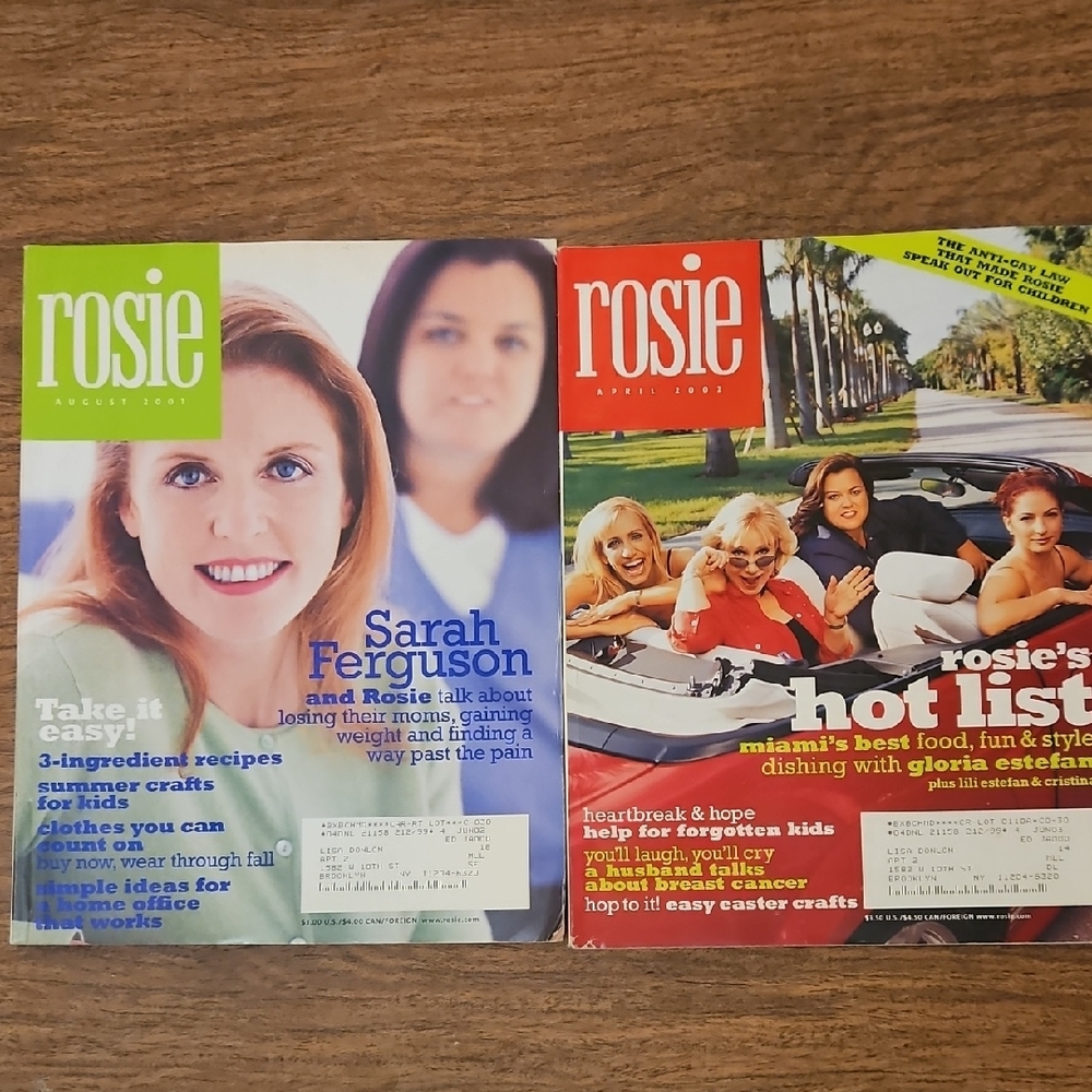 Vintage Rosie O'Donnell magazines